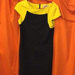 Philosophy black and yellow dress. Size large.